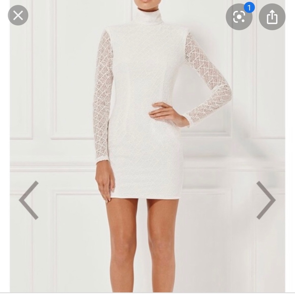 Misha Collection Riccadonna Dress Turtleneck Milk